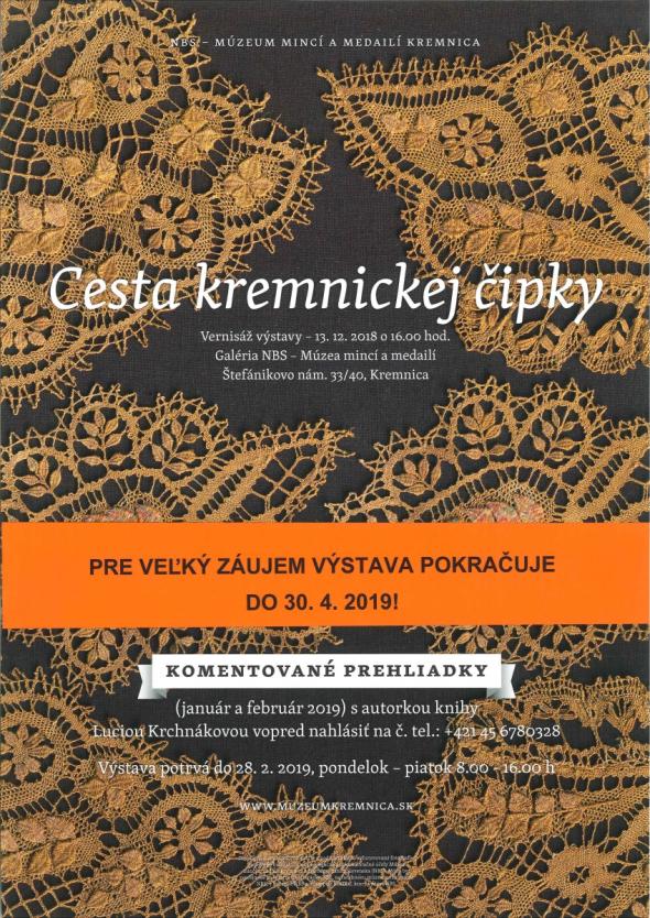 Cesta kremnickej čipky_Plagát_Výstava pokračuje.jpg Cesta kremnickej čipky_Plagát_Výstava pokračuje.jpg