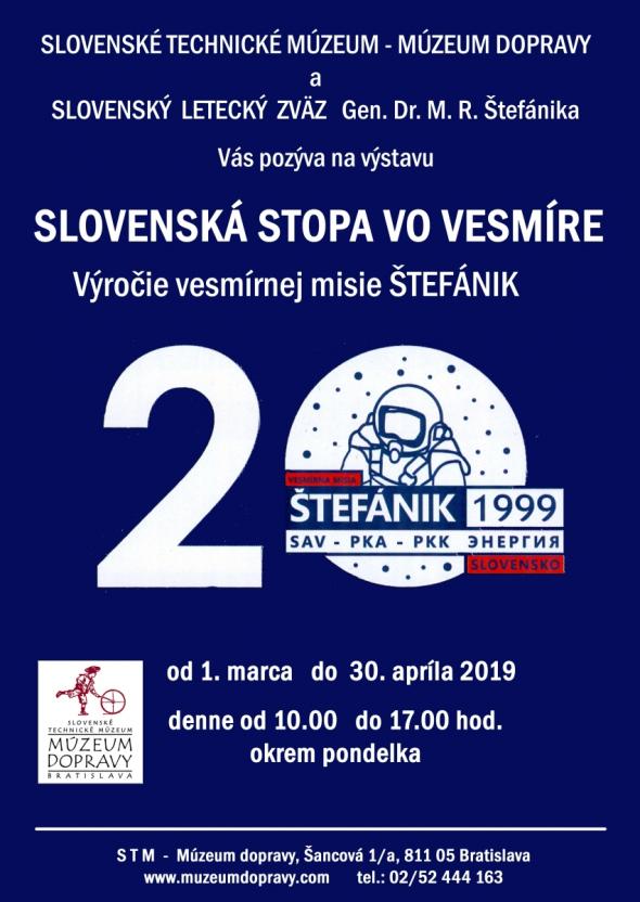 Slovenská stopa vo vesmíre - 20. výročie vesmírnej misie Štefánik.jpg Slovenská stopa vo vesmíre - 20. výročie vesmírnej misie Štefánik.jpg